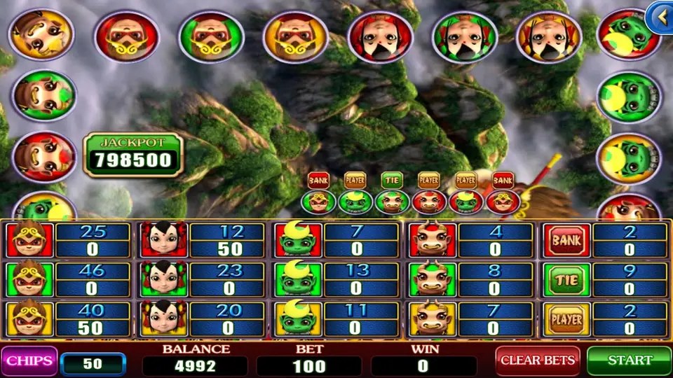 Battle World game screen in the 918Kiss app