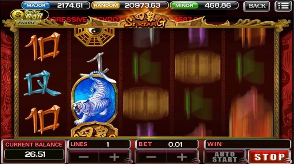Si Xiang reels on ACE333 inside a calligraphy scroll frame