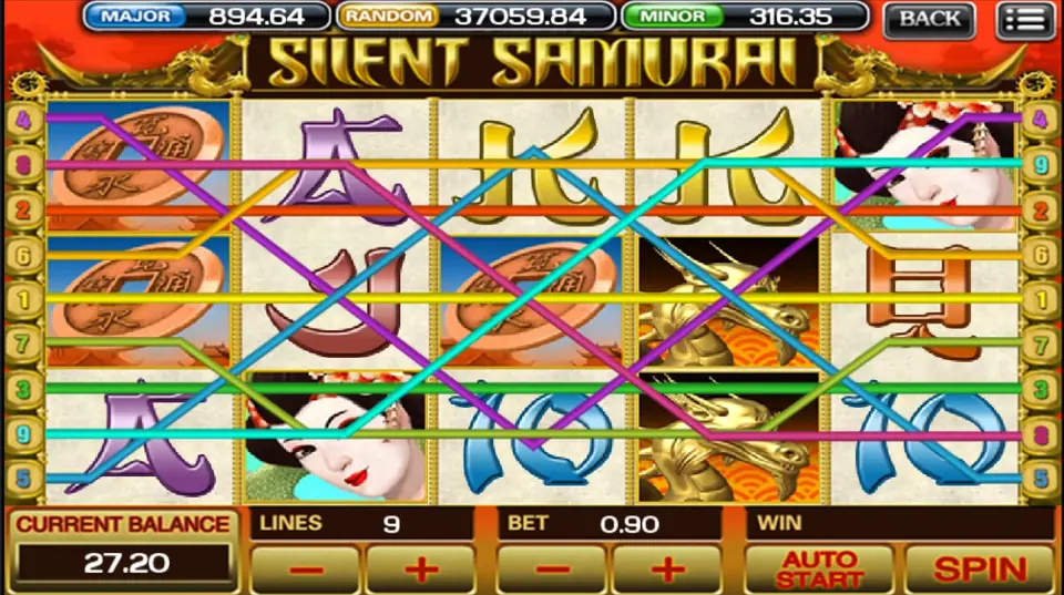 Silent Samurai reels in red, black and gold on ACE333