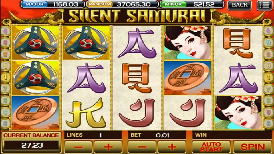 Free spins and multiplier tally after the Silent Samurai ninja picks