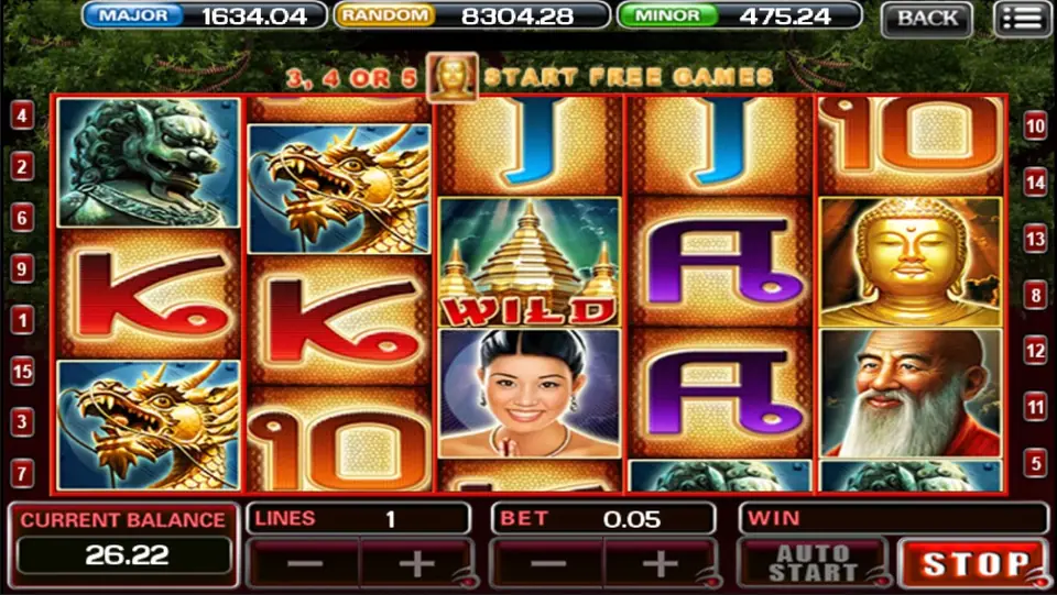 Thai Temple reels on ACE333 with temple and Buddha symbols