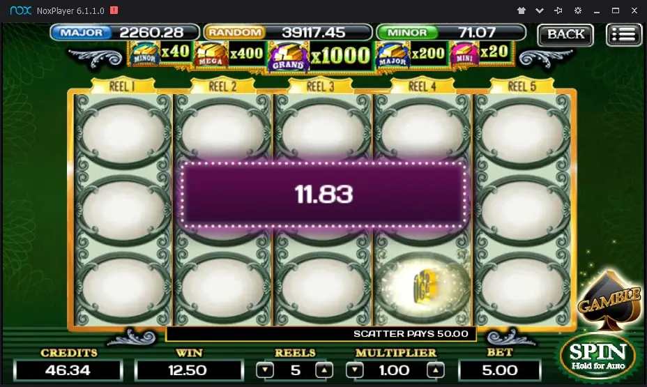 Several green cash symbols landing together on The Green Machine Deluxe