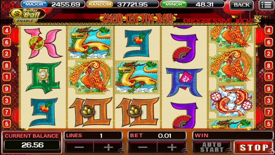 Zao Chai Jin Bao reels on ACE333 with gold Chinese New Year symbols