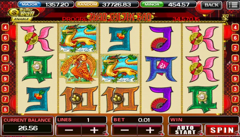Zao Chai Jin Bao reels on ACE333 with dragon dance and lion symbols