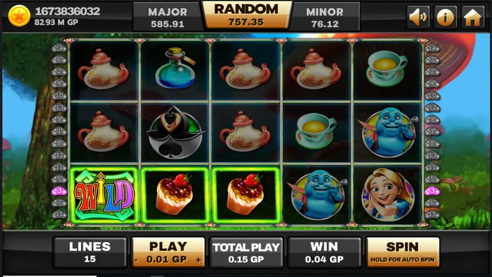 Small ways wins lighting up across the Alice reels