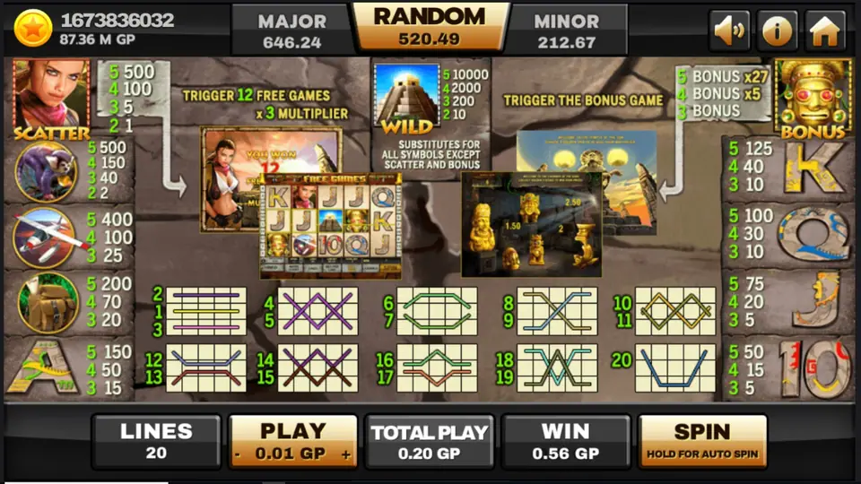 Azteca free spins in progress with scatters copied across the reels