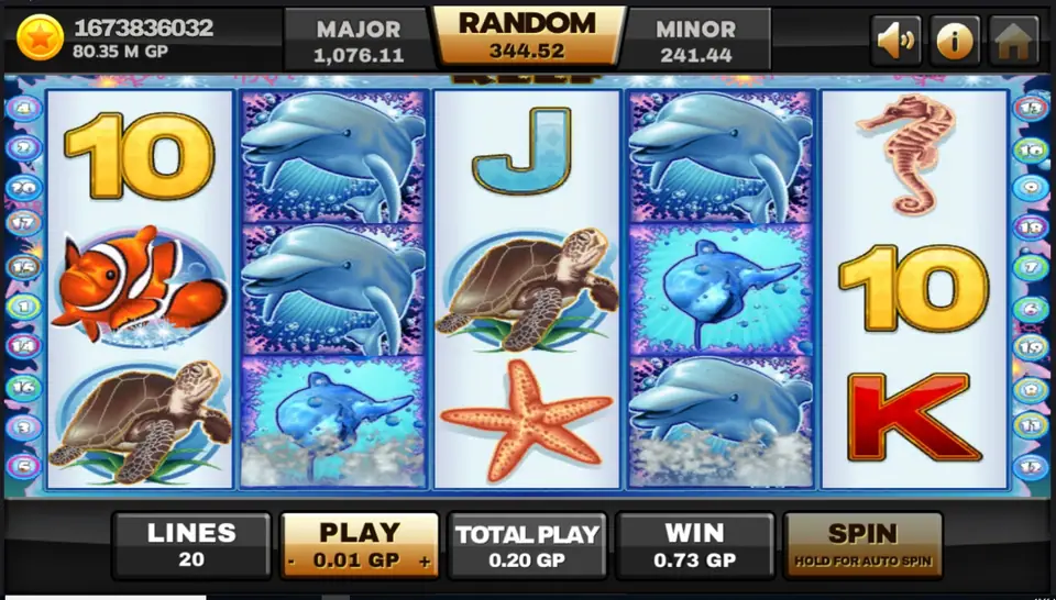 Dolphin Reef reels on Joker123 with a dolphin wild on reel two