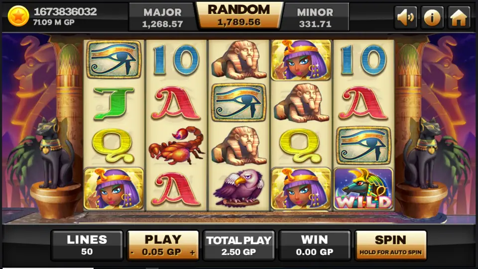 Egypt Queen slot on Joker123 with the queen, pyramids and hieroglyph symbols