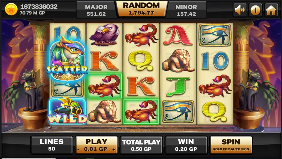 Egypt Queen reels on Joker123 with card symbols drawn as ancient script