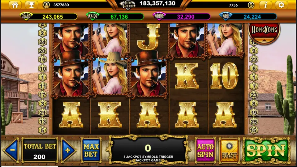 Outlawed Gunslinger reels on Live22 with the sheriff's badge wild
