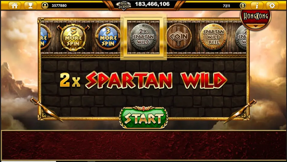 King Leonidas shouting at the enemy on the Sparta's Legacy reels