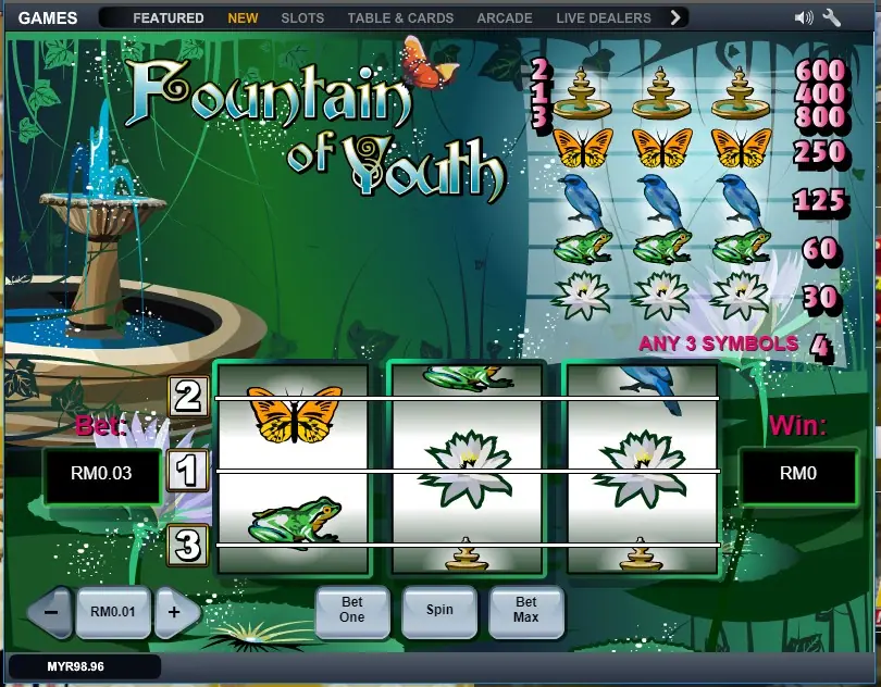 Slot game screen from the LPE88 Lucky Palace lobby with reels and bet panel