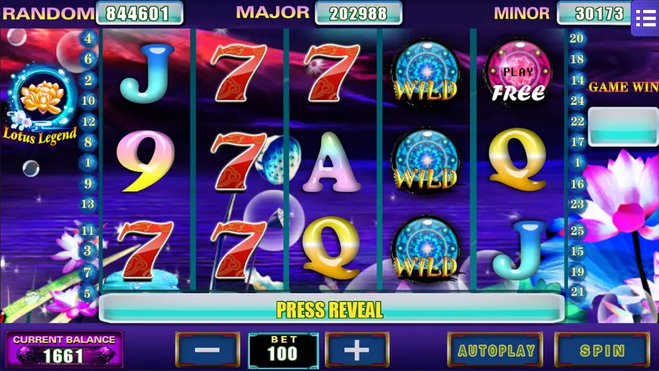 Lotus Legend slot on Mega888 with lotus flowers and ancient treasure artwork