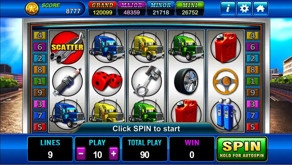 Highroad King reels with the yellow logo and big trucks on either side