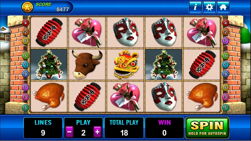 Seasons Greeting Christmas slot on Play8oy with festive reels