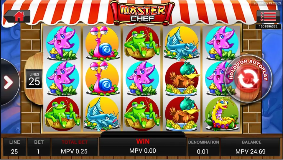 Master Chef slot on Sky777 with restaurant-themed reels