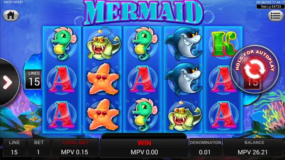 Mermaid slot on Sky777 with deep blue ocean reels and coral