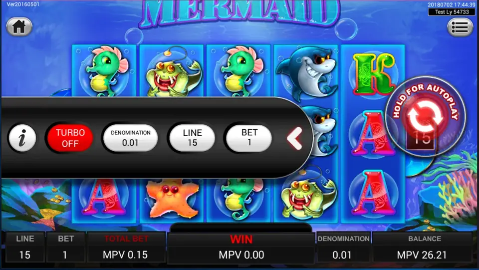 Mermaid reels on Sky777 against a deep blue ocean background