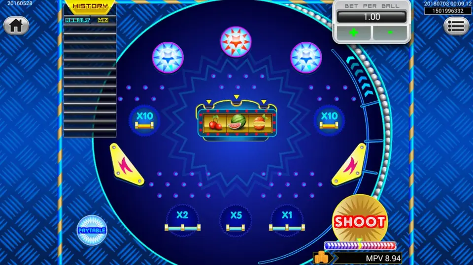 Pinball Fortune slot on Sky777 with a pinball table design