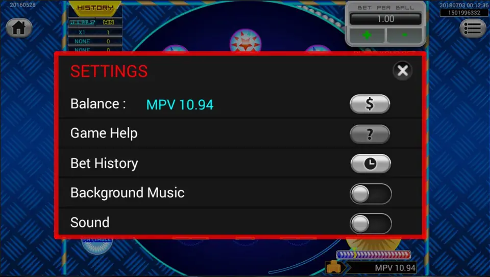 Pinball Fortune bonus game with bumpers and flippers