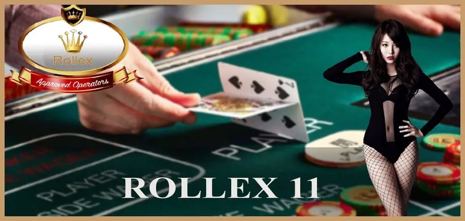 Rollex11 promotional banner with the platform name and casino imagery